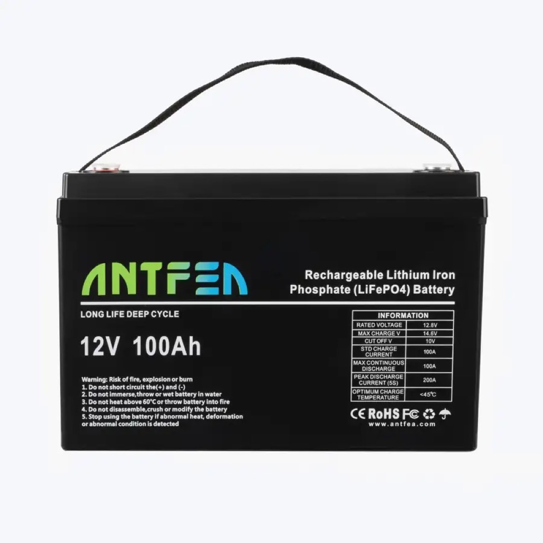 ABS LiFePO4 12.8V 100Ah Akü