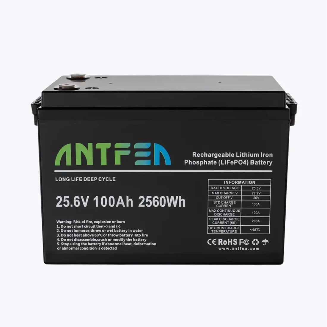 ABS LiFePO4 25.6V 100Ah Akü