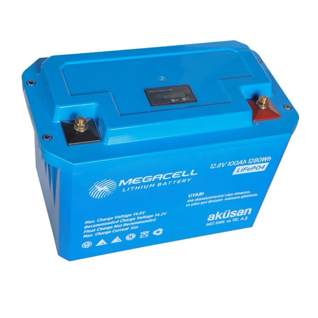 Lithium LiFePO4 12.8V 100Ah Akü