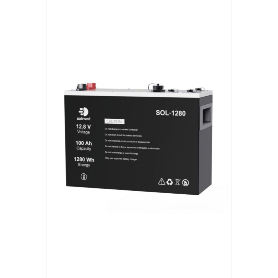 LiFePO4 12.8V 100Ah Akü (SOL-1280)